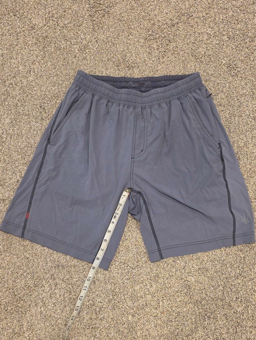RHONE Men's Slate Gray Athletic Stretch Shorts